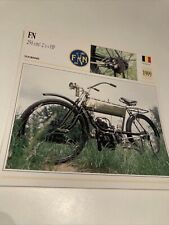 FN 250 cm3 1909 carte moto de collection Atlas Belgique