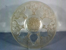 R. Lalique round glass dish signed and VDA Verrerie d'Alsace circa 1921-23 C669