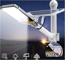 Lampadaire Solaire Extérieur 300W Aluminium 8000mAh Étanche IP65 avec...