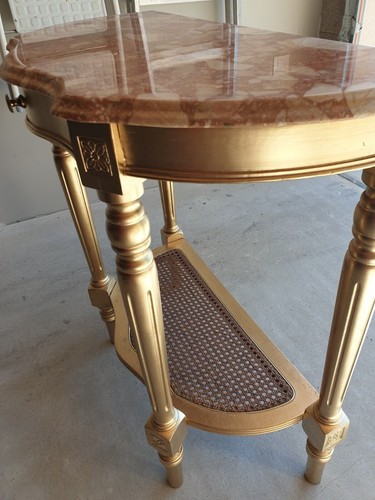 Console bois doré - dessus, en