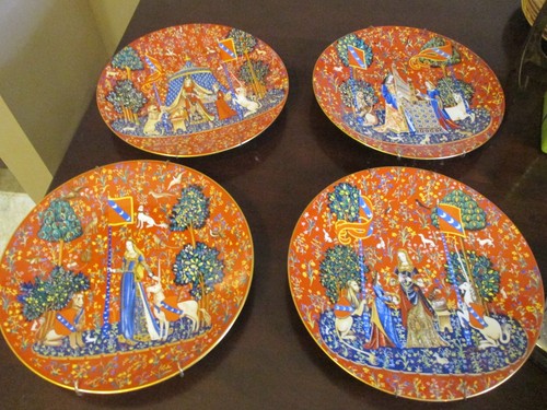 Dame licorne plate - la,