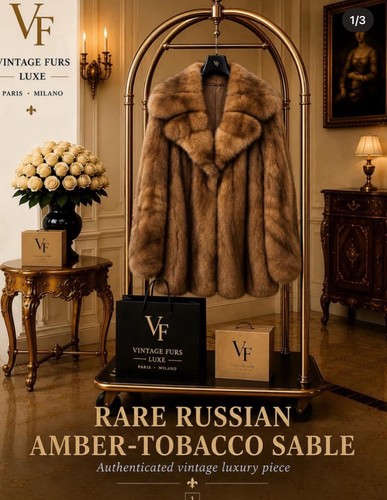 Russian sable fur coat - sable,