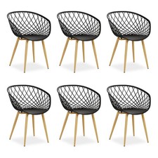 Chaise de jardin Lot de 6 avec