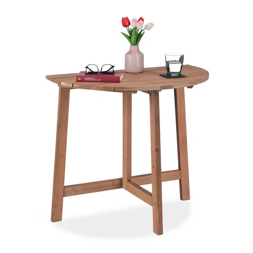 Table pliante demi lune - pliante, en