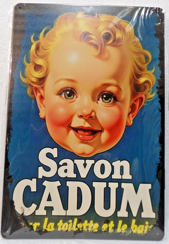 Plaque metal vintage - 20x30, pub
