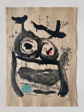 JOAN MIRO Dessin sur papier