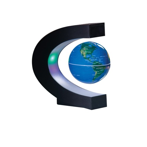 Levitating globe shape - levitating,