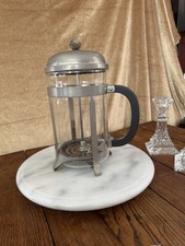 MELIOR 12 Cup French Press Nickel Plated Plunger Coffee Maker Paris France 1950s