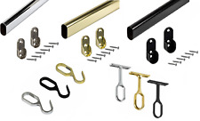 Portemanteaux Ovale Rail Armoire Set Garderoben-Stange Métal 1000-2000 MM Tube