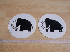 2 autocollants vintage