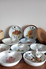 Lot 10 Assiettes à bouillie anciennes chauffantes Pillivuyt /limoges/ Mehun...