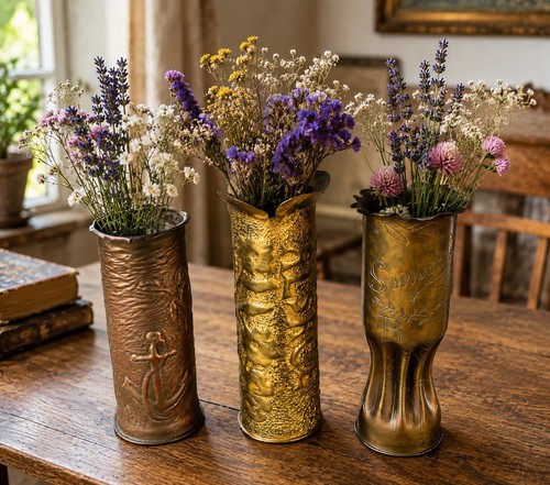 Lot vases en douilles - de, 3