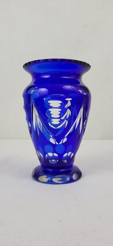 Vase cristal bleu de - vase,