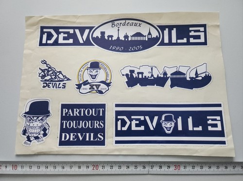 Stickers devils bordeaux - devils, ultra