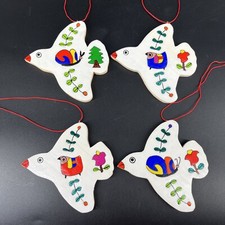 El Salvador Handmade Wooden Nativity Set Hand Painted Colorful LaPalma Palm Wood