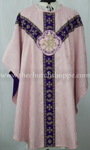 Rose gothique chasuble - rose,