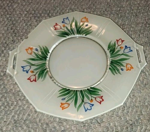 Vtg art deco hand - art, painted