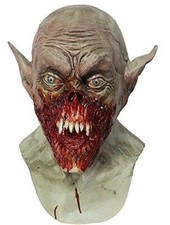 Effrayant Latex Zombie Vampire Masque de Luxe Sanglant Démon Robe