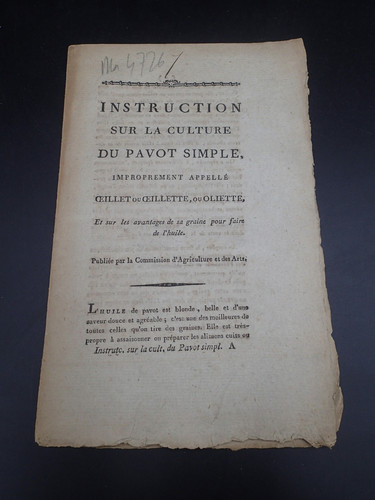 1780 rare pavot culture - 1780,