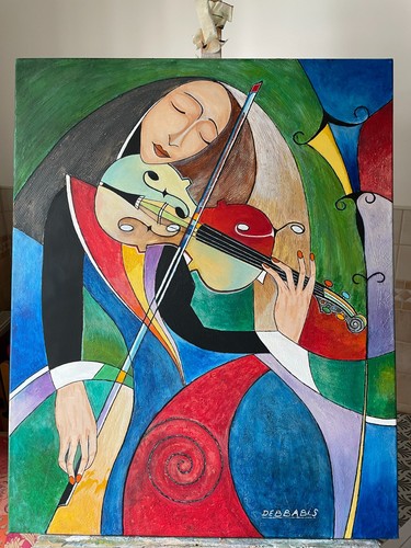 Tableau peinture sur toile - peinture,
