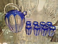 CARAFE et 8 VERRES CRISTAL