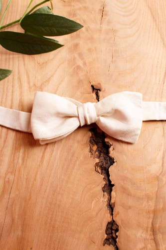 Nœud papillon vintage blanc - nœud,