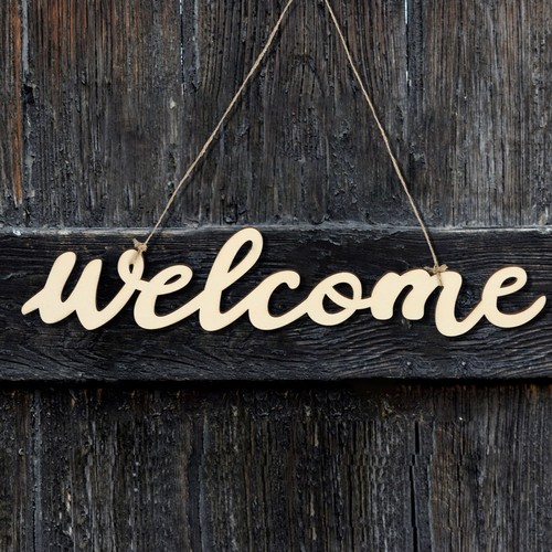 Pancarte bienvenue plaque - pancarte,