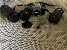 Pentax Super Program with Flash, 3 Lenses, Case, and Bag, Full Set