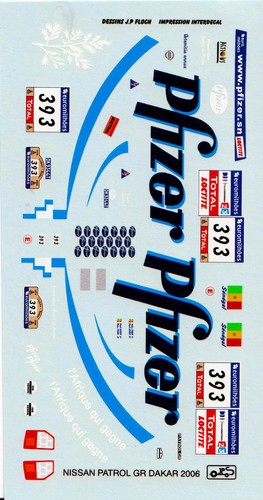 Decal nissan patrol - 1/43,