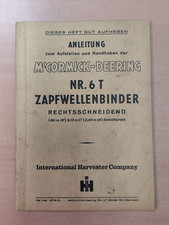 MC Cormick Manual No 6T PTO Truss MK8