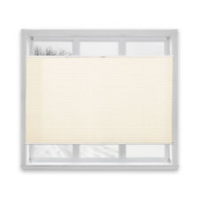 Store Enrouleur Plissé Blanc Pour Fenêtre Et Porte Avec Support À Clip