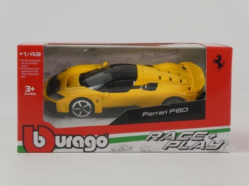 Burago ferrari f80 jaune - ferrari,