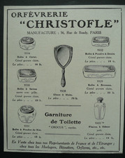 PUBLICITE 1913.. Orfévreie