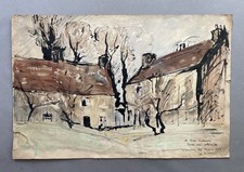 Verger, ferme, dessin