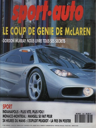 Sport auto 366 1992 - auto, 24h