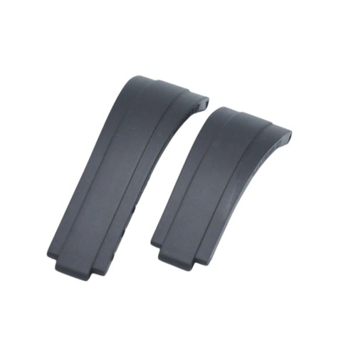 20mm black rubber - black, for