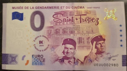 Billet souvenir euro null - billet, 0