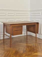Magnifique bureau danois moderne en teck conçu par Aksel Boll Jensen au Danemark