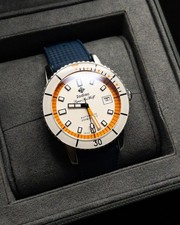 Zodiac Super Sea Wolf 53 ZO9270 Auto 40mm Diver Blue Dial Box Excellent