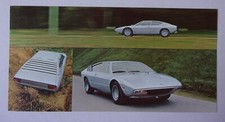 LAMBORGHINI URRACO P250 orig 1972 Small Sales Specs Leaflet Brochure - MultiLang