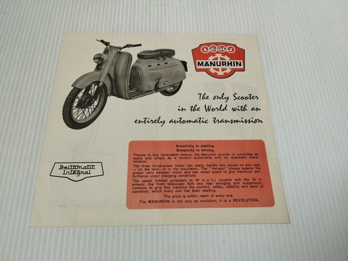 Manurhin scooter 1958 - manurhin, uk