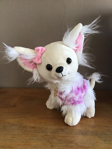 Peluche chien assis chihuahua - peluche,
