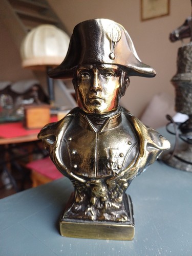 Buste napoleon metal doré - de,