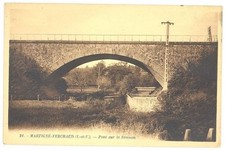 Old postcard 35 - Martigne-Ferchaud (Ille et Vilaine) - 21. Pont sur le Semnon