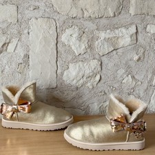 UGG Mini Sequin Bow Gold Or