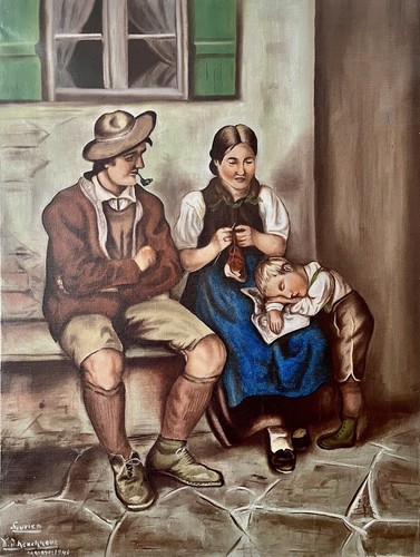 Huile sur toile - 1946, –