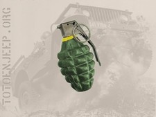 1 x INERTE  MK2 MKII ANANAS grenade .  jeep willys gpw us WW2