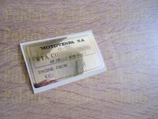 Vespino Velofax numéro de