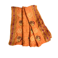 Robe vintage indienne orange