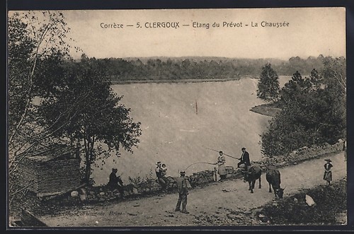 Cpa clergoux étang du - cpa, clergoux,